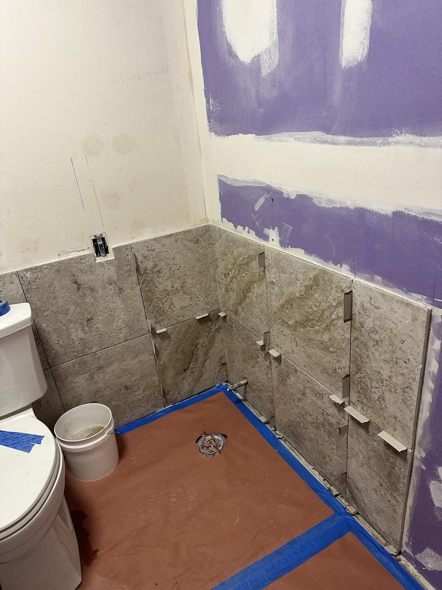 Wainscot going up