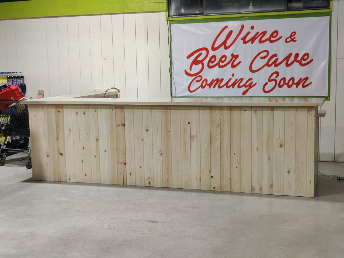 Retail bar counter