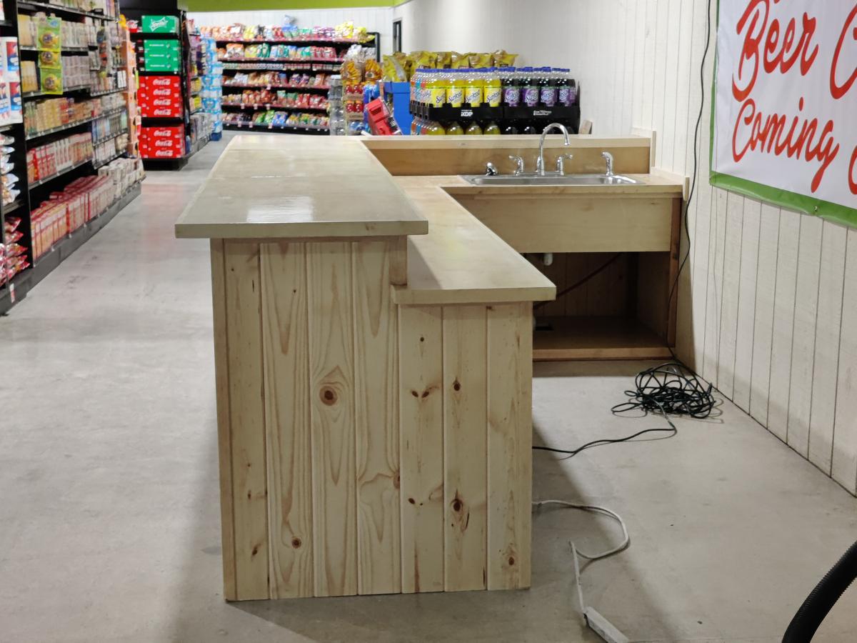 Counter with sink