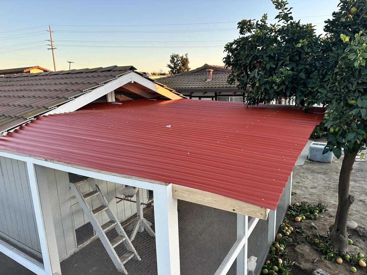 Roof tied to gable