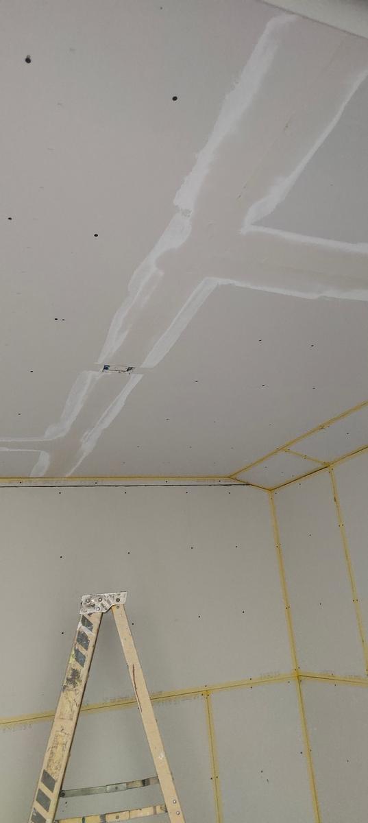 Ceiling taped & mudded