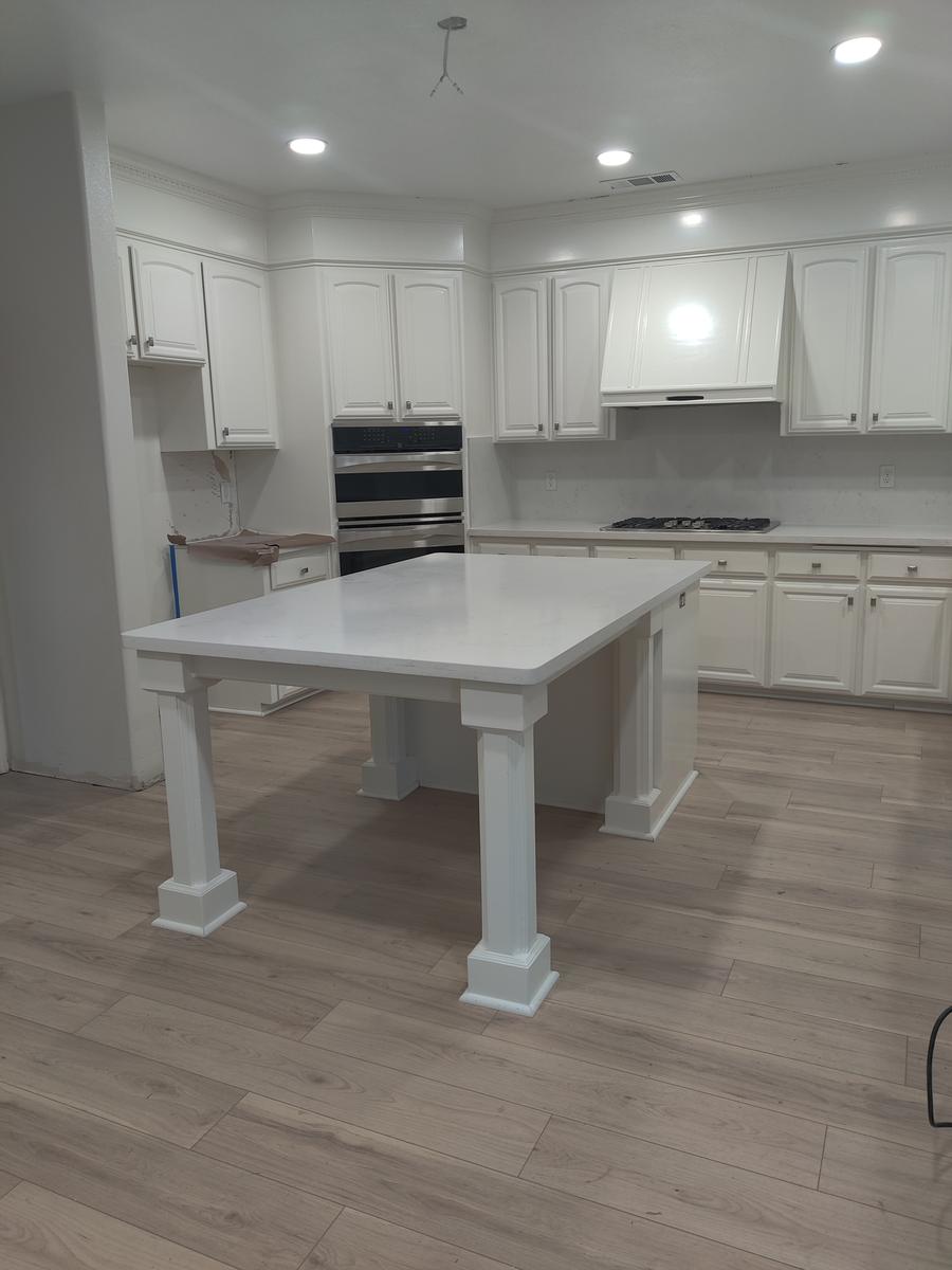 White kitchen remodel