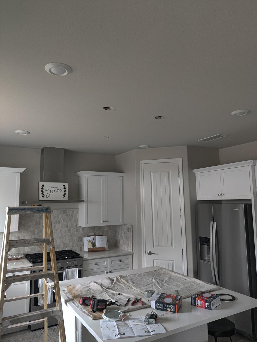 Recessed lighting install
